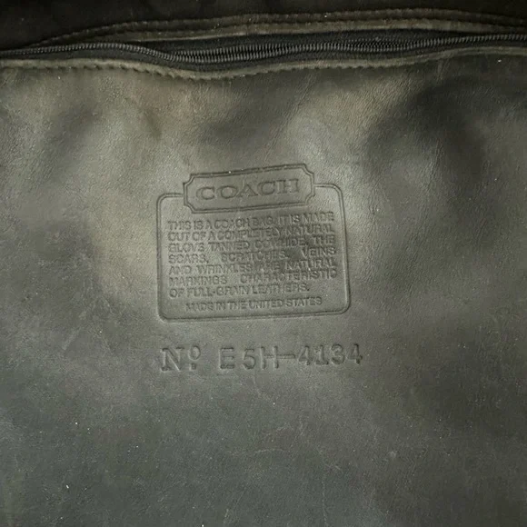 Vintage Coach SoHo Black Leather Backpack (#4134)
